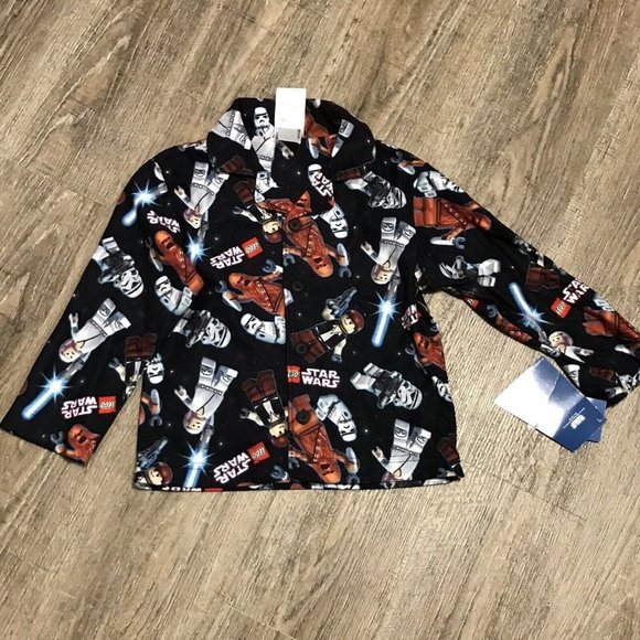 NWT Boys Lego Star Wars Blue Pajama Set Sz 4 - Picture 2 of 5